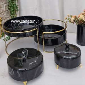 قالب سیلیکونی ست پذیرایی میوه و شیرینی مدل استوانه عمیق دو تکه