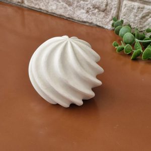 قالب سیلیکونی شمع گوی اسپیرال ۶ سانتی، مناسب شمعسازی