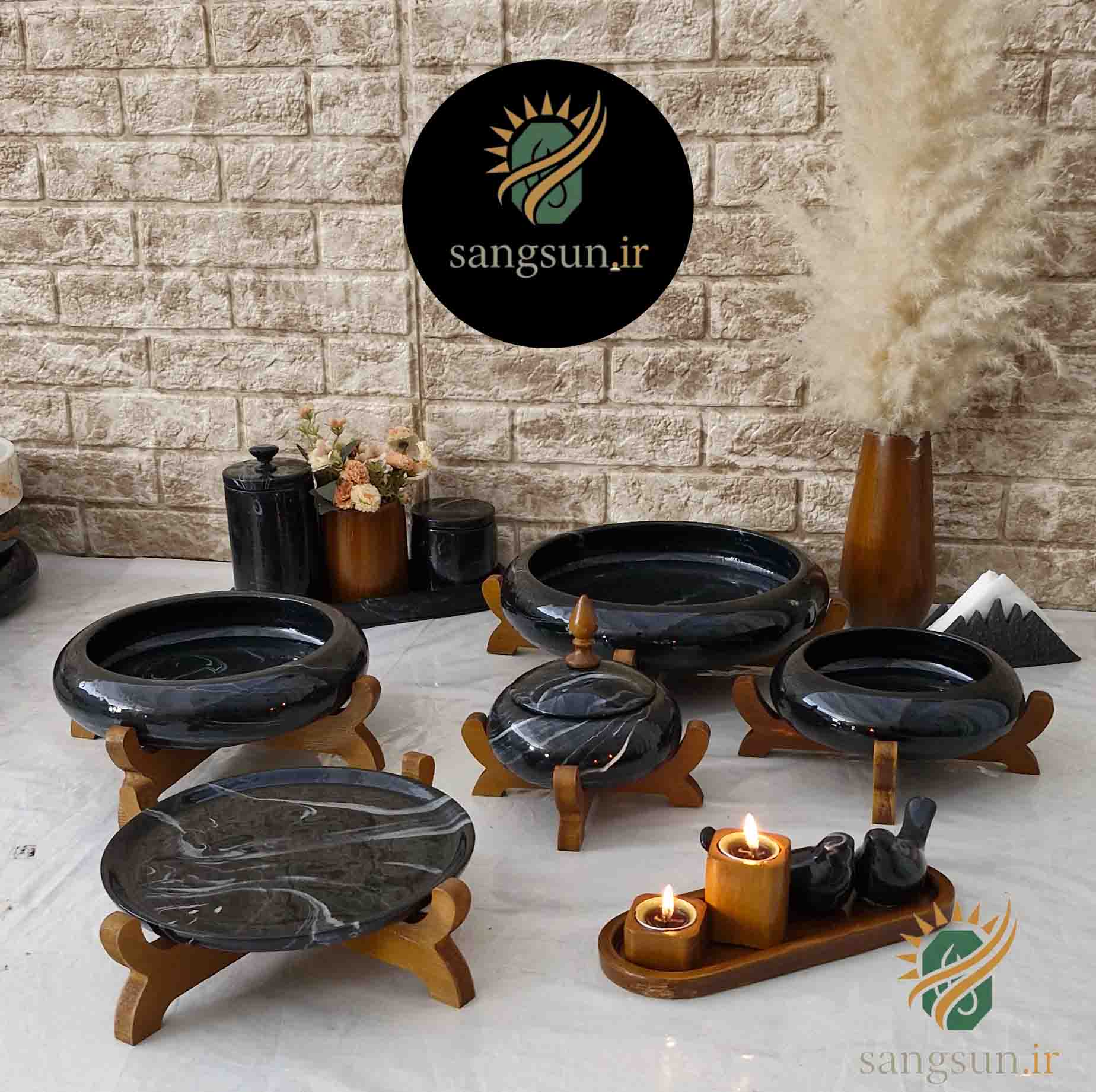 ست پذیرایی مشکی